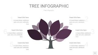 深紫色树状图PPT图表4