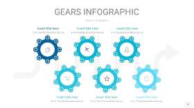 宝石蓝齿轮PPT信息图8