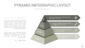 灰色3D金字塔PPT信息图表22