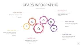 粉黄色齿轮PPT信息图14