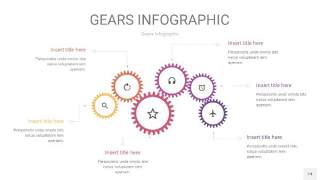粉黄色齿轮PPT信息图14