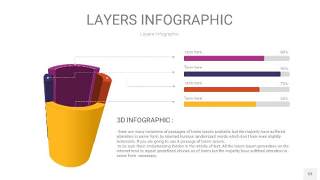 彩色3D分层PPT信息图53