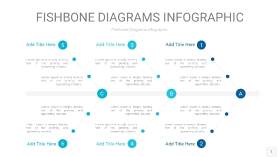 宝石蓝鱼骨PPT信息图表1