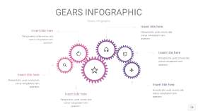粉紫色齿轮PPT信息图14