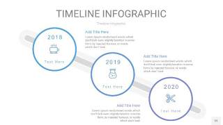 紫蓝色时间轴PPT信息图33