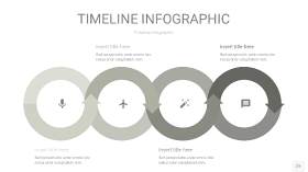 灰色时间轴PPT信息图22