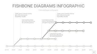 灰色鱼骨PPT信息图表6