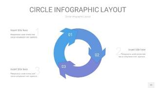 紫蓝色圆形PPT信息图12
