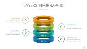 多彩3D分层PPT信息图18