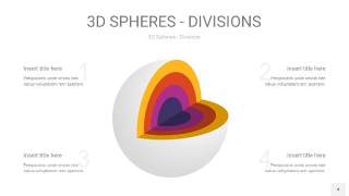 多彩3D球体切割PPT信息图4