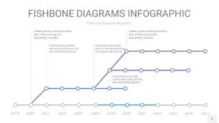 蓝紫色鱼骨PPT信息图表6