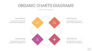粉黄渐变色循环PPT图表16