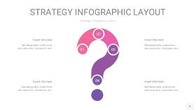 粉紫色战略计划统筹PPT信息图8