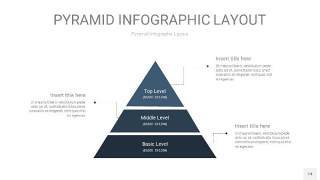 深蓝色3D金字塔PPT信息图表14