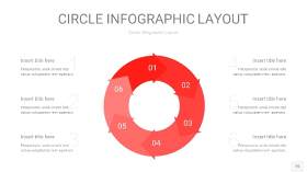 红色圆形PPT信息图15