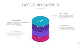 紫蓝色3D分层PPT信息图19