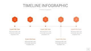 橘红色时间轴PPT信息图2