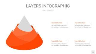 橘红色3D分层PPT信息图31