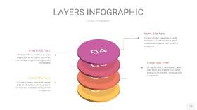 粉黄色3D分层PPT信息图19