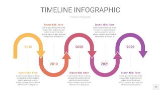 紫黄色时间轴PPT信息图25