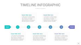 蓝绿色时间轴PPT信息图18