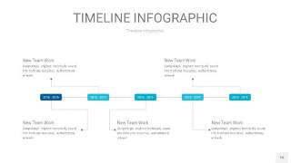宝石蓝时间轴PPT信息图16