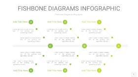 浅绿色鱼骨PPT信息图表1