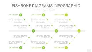 浅绿色鱼骨PPT信息图表1