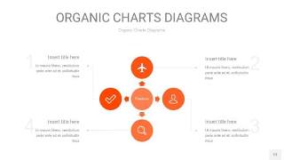 橘红色循环PPT图表13