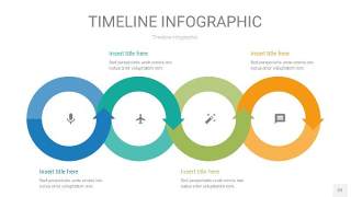 彩色时间轴PPT信息图22