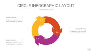 彩色圆形PPT信息图12