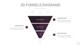 深紫色3D漏斗PPT信息图表12