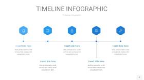 天蓝色时间轴PPT信息图2
