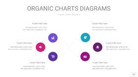 玫瑰紫色循环PPT图表14