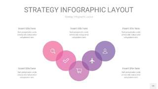 粉紫色战略计划统筹PPT信息图19