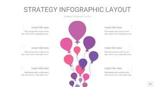 粉紫色战略计划统筹PPT信息图10