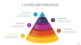 彩色3D分层PPT信息图10