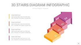 渐变紫黄色3D阶梯PPT图表20