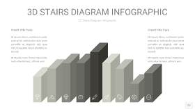 灰色3D阶梯PPT图表17