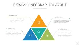黄蓝绿色3D金字塔PPT信息图表13