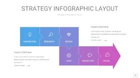 篮紫色战略计划统筹PPT信息图5