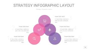 粉紫色战略计划统筹PPT信息图18