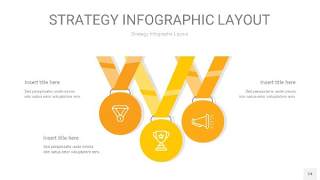 黄色战略计划统筹PPT信息图24