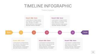 紫黄色时间轴PPT信息图18