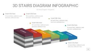 3D阶梯PPT图表4