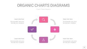 粉紫色循环PPT图表15