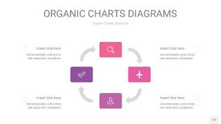 粉紫色循环PPT图表15
