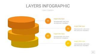 黄色3D分层PPT信息图6