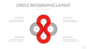红色圆形PPT信息图7