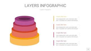 粉黄色3D分层PPT信息图4
